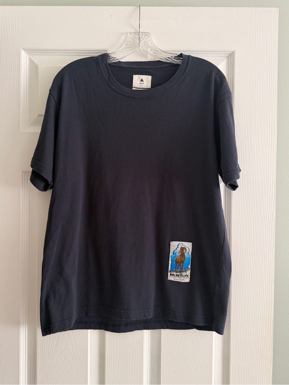 Burton Navy Short-Sleeve Tee with Graphic Patch Bighorn Sheep